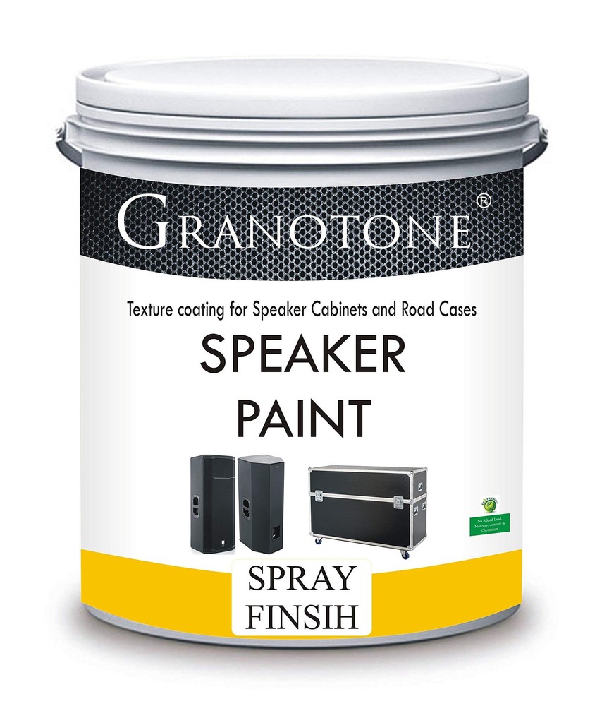 GRANOTONE Spray Grade Speaker Paint Black Texture Coating for 1 Quart, black