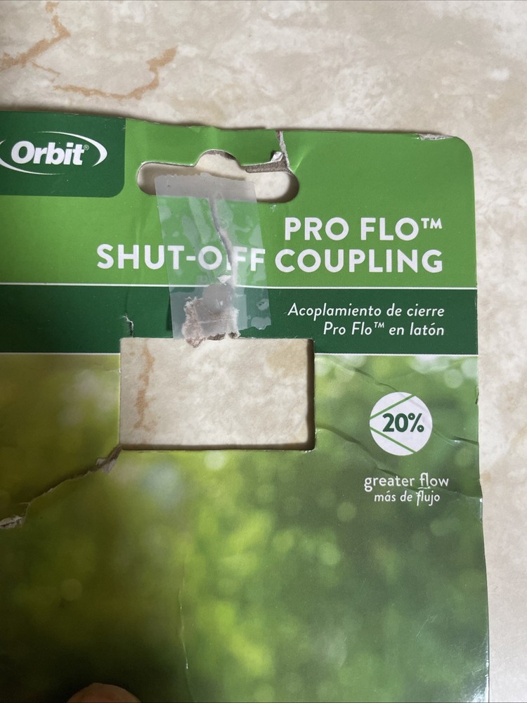 Orbit Pro-flow Hose Shut Off Coupling