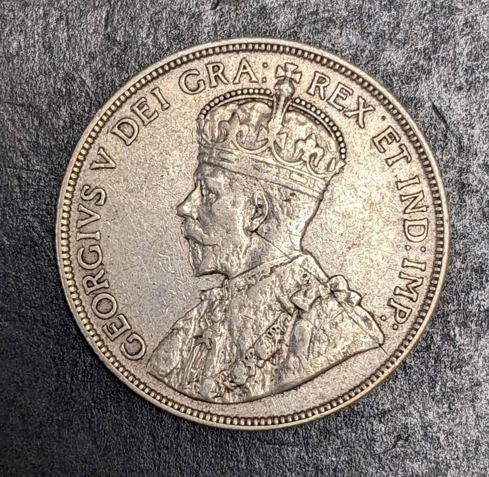 1912 Canada Silver Half Dollar George V