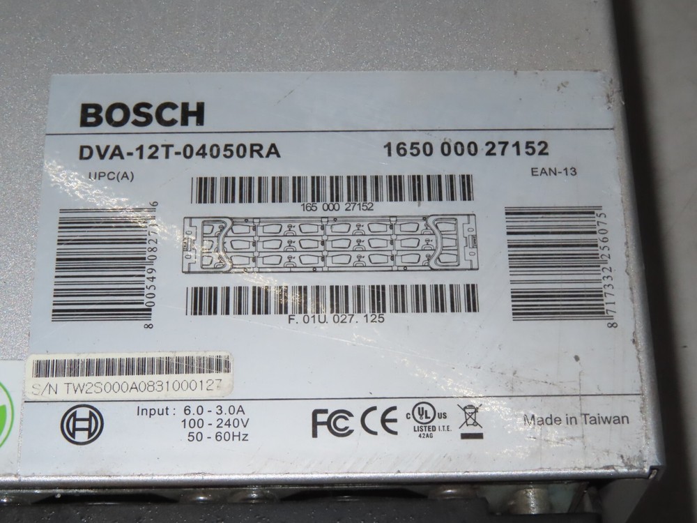 BOSCH DVA-12T-04050RA ISCI Raid 5 Disk Array 12 Bay