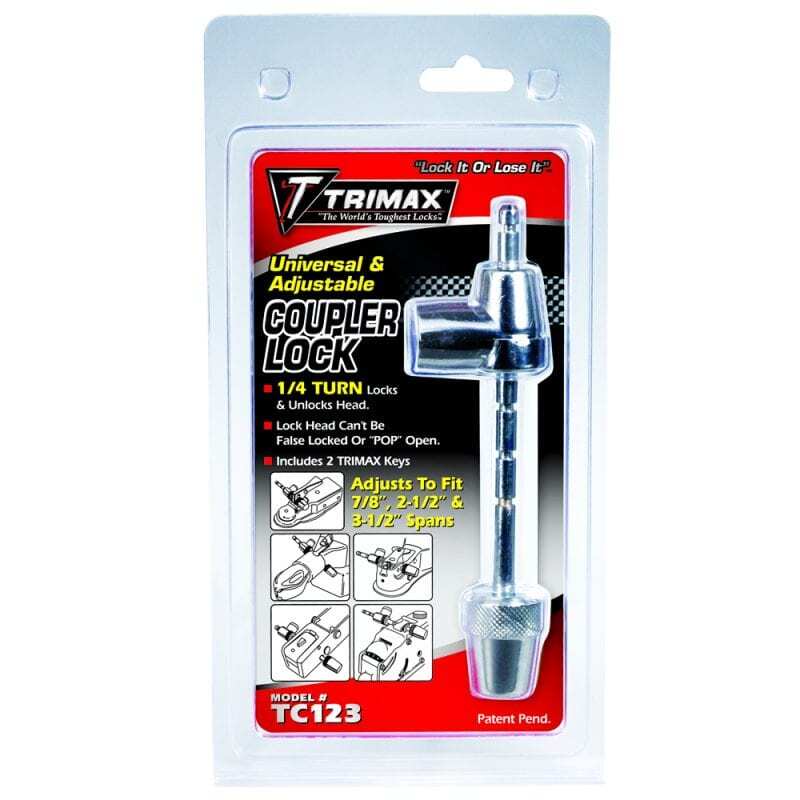 Trimax TC123 Adjustable Coupler Lock - 7/8" - 3-1/2"