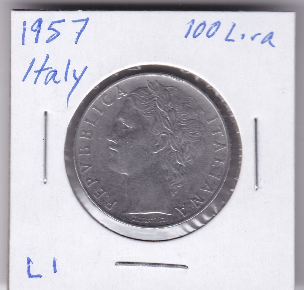 1957 Italy 100 Lire L1