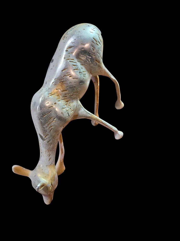 Rare Vintage Brass Deer