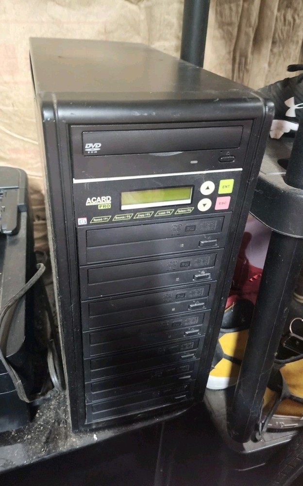 ACARD Technology 1:7 DVD/CD duplicator Tower. Burner/Copier. 7 Target. DJ