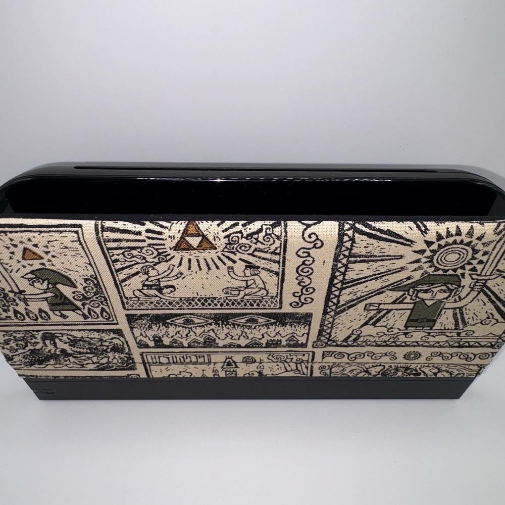 Nintendo Switch 2 Dock Cover Screen Protector Zelda Comic Wind Waker Scroll
