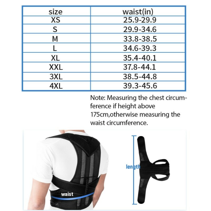 Adjustable TrueFit Posture Corrector For Support Belt Bear Back Corset FREE SHIP