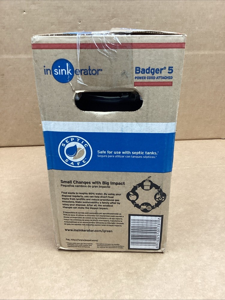 InSinkErator Badger 5 Continuous feed 1/2-HP with Power Cord