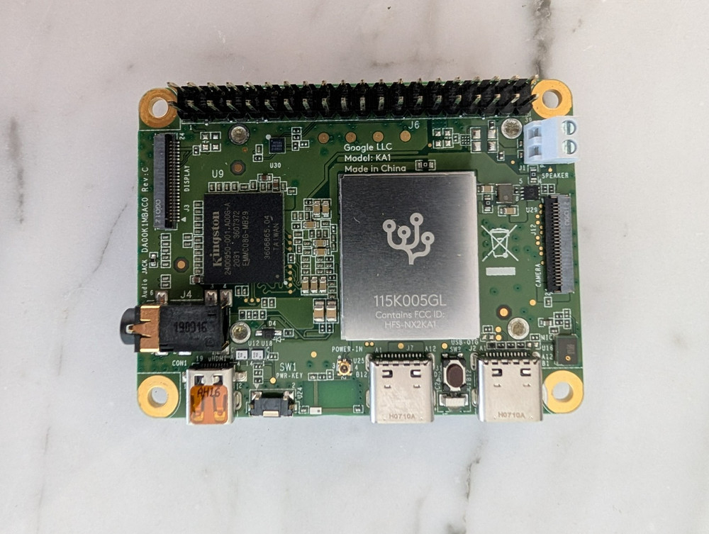 Google Coral Dev Board Mini + CA1 Camera Module AI Vision Kit
