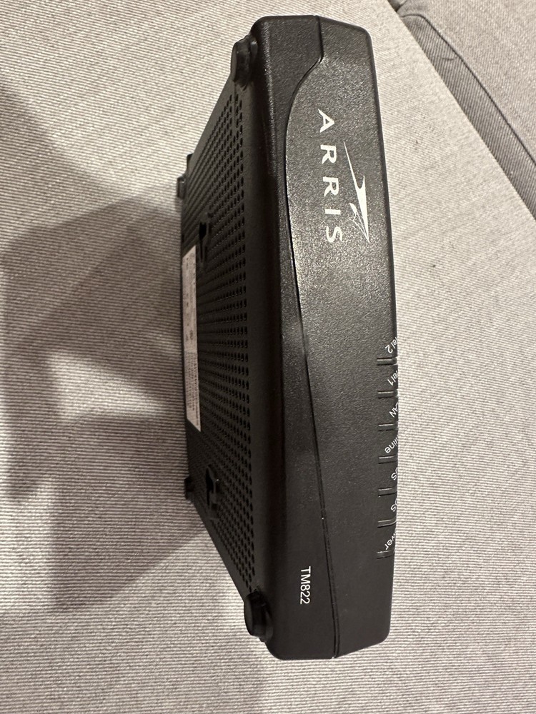 Arris Cable Modem Model TM822A Black