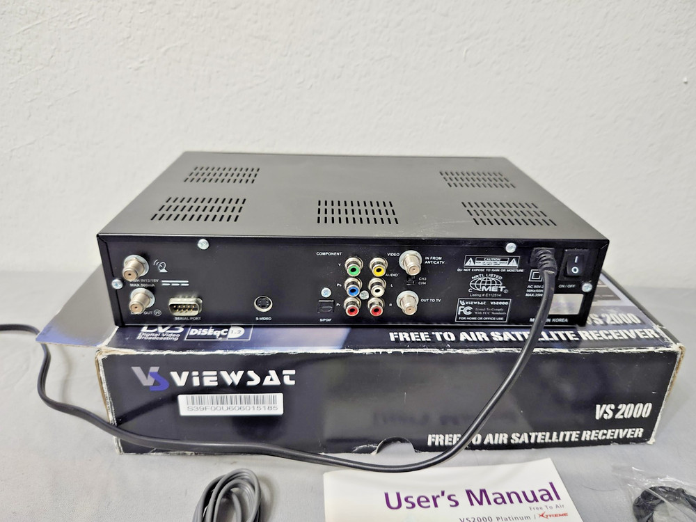 Viewsat Xtreme VS2000 FTA Satellite Receiver – Box & Cables Included, No Remote