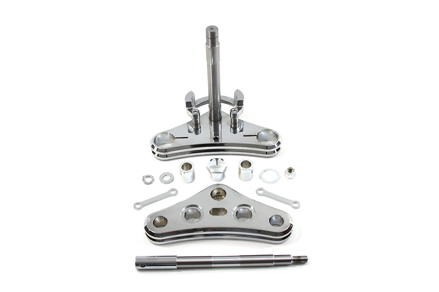 41mm Triple Tree Conversion Kit Chrome fits Harley Davidson