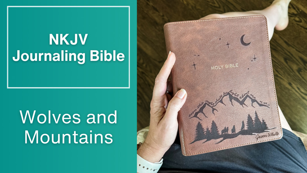 NKJV Journaling Bible - Howling Wolves - Personalized