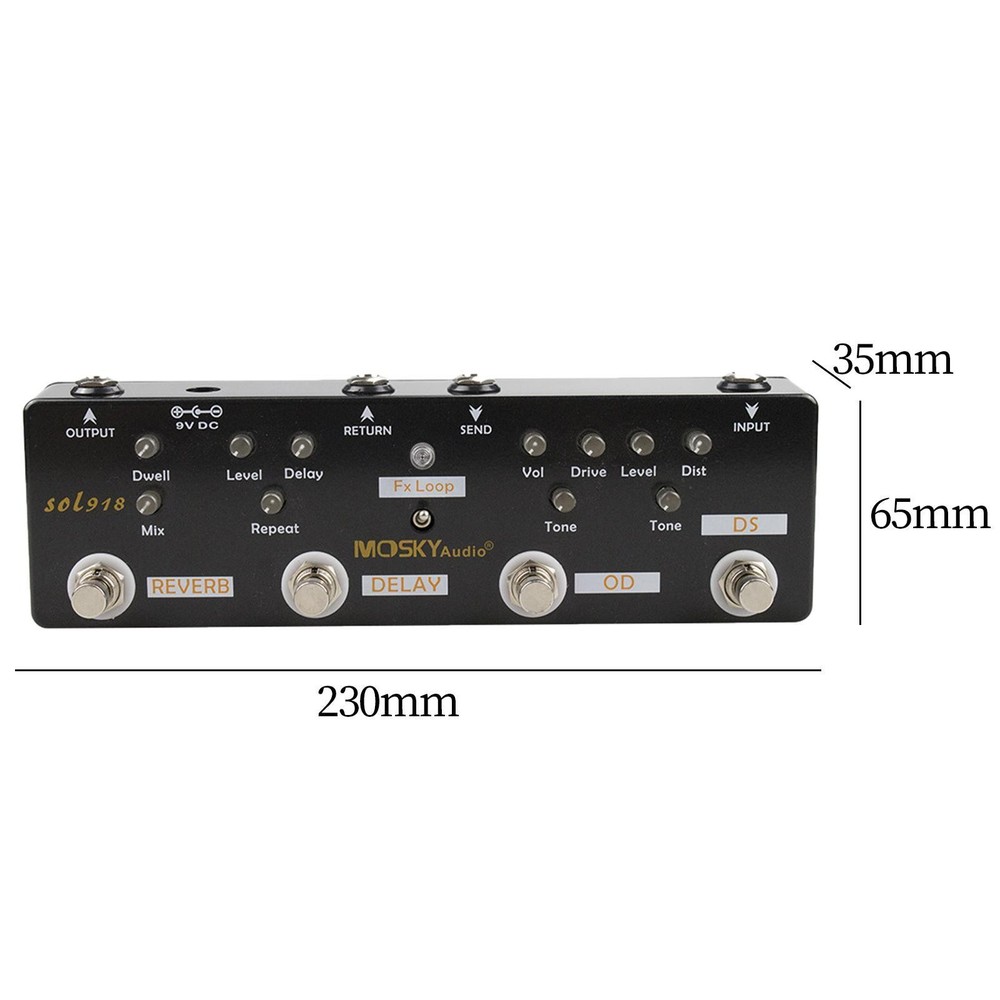 Multi Effect Pedal Music Instrument Accessory 5 in 1