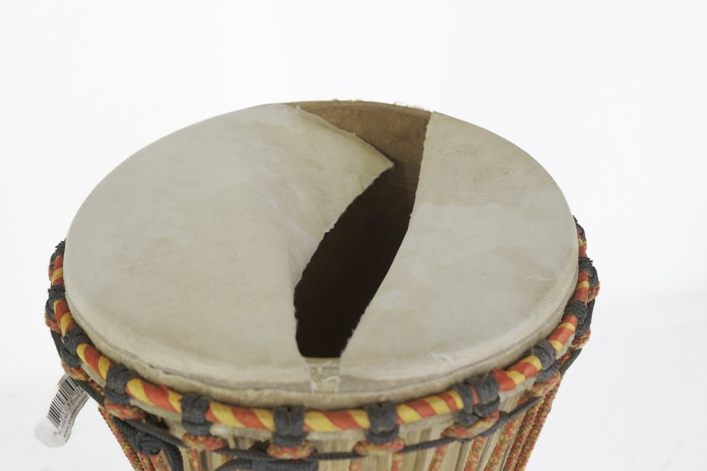 Overseas Connection Mali Djembe 11 in. RIPPED HEAD