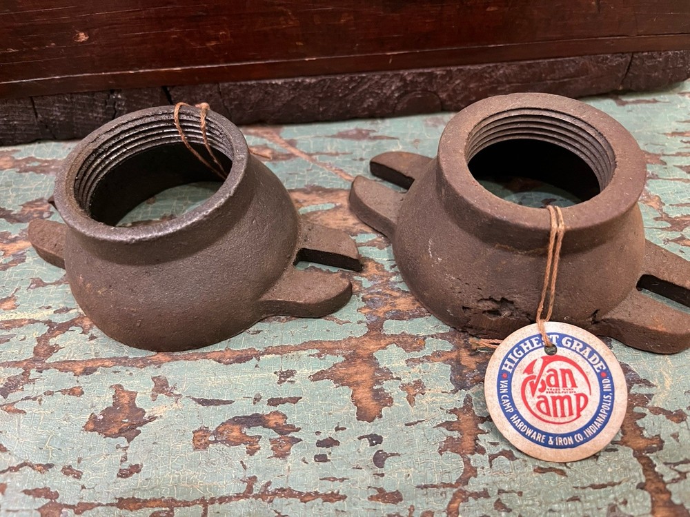 Antique NOS Cast iron Van Camp Pitcher Pump Fitting