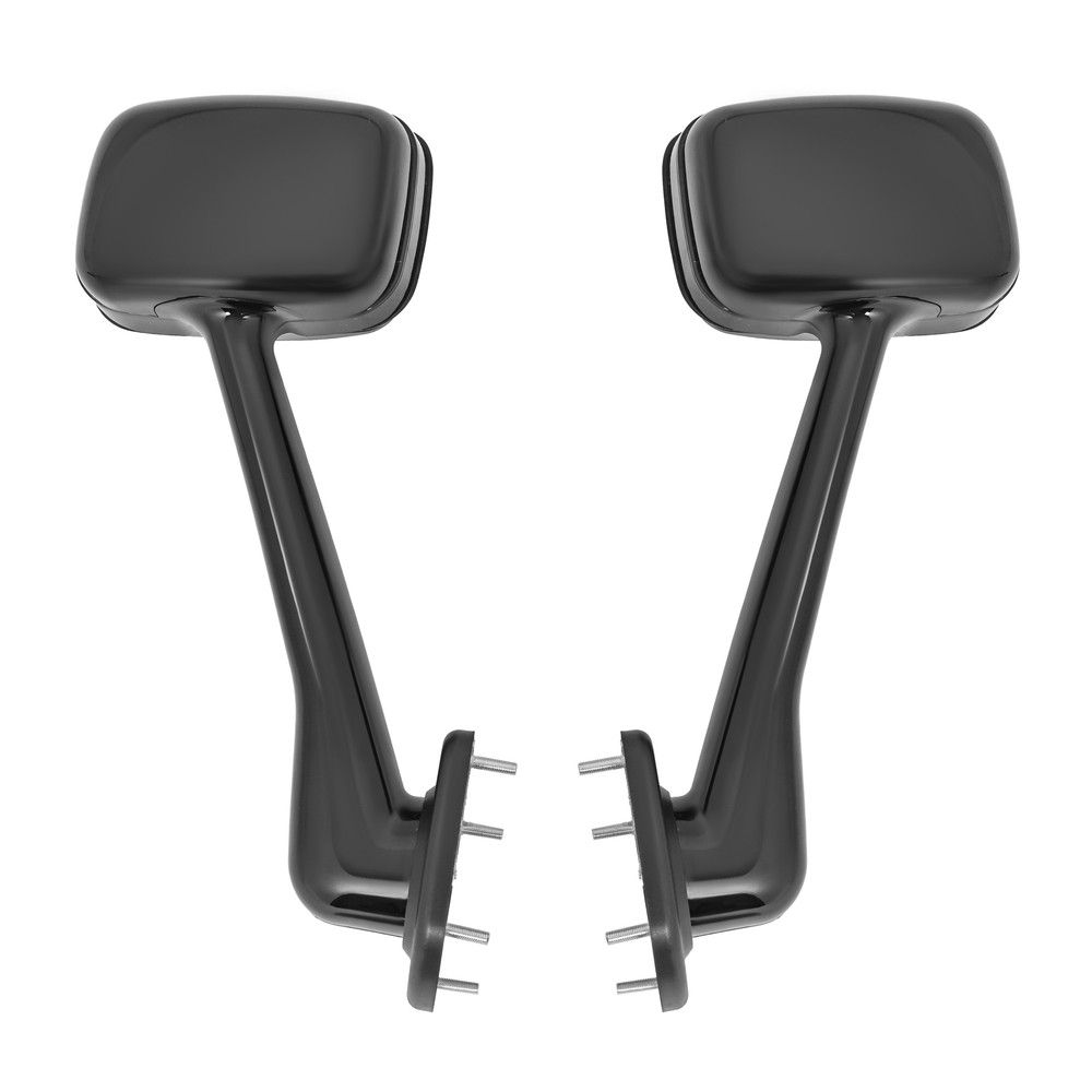 Black Hood Mirror Pair For Freightliner Cascadia 2008-2017 Left + Right Set