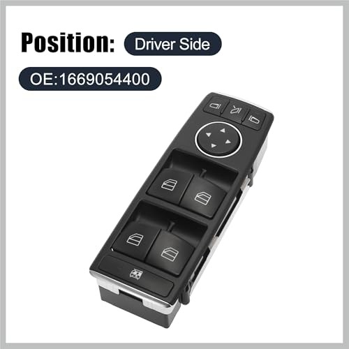 Front Master Driver Side Power Window Switch 1669054400 Replacement for