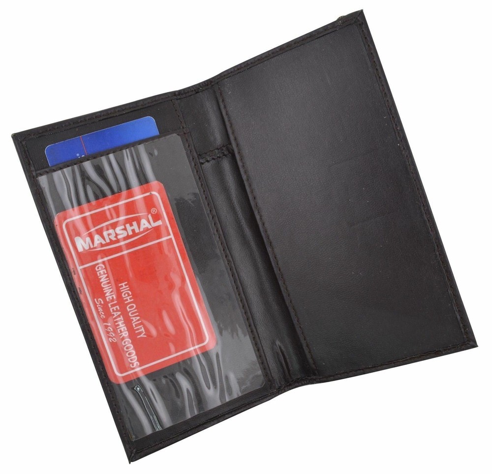 Basic Checkbook Cover BROWN NEW