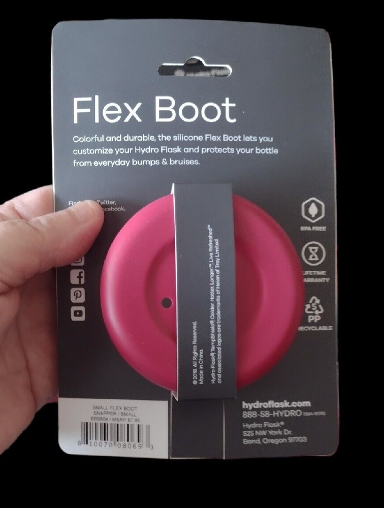 Hydro Flask Flex Boot Silicone Water Bottle Protector Size Small SNAPPER Authent