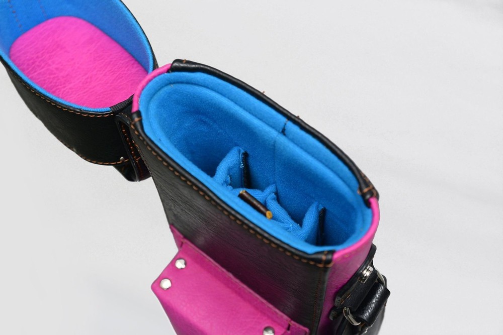 Delta 2x5 PINK Transformer Case - Memory Foam - Leather Cue Case