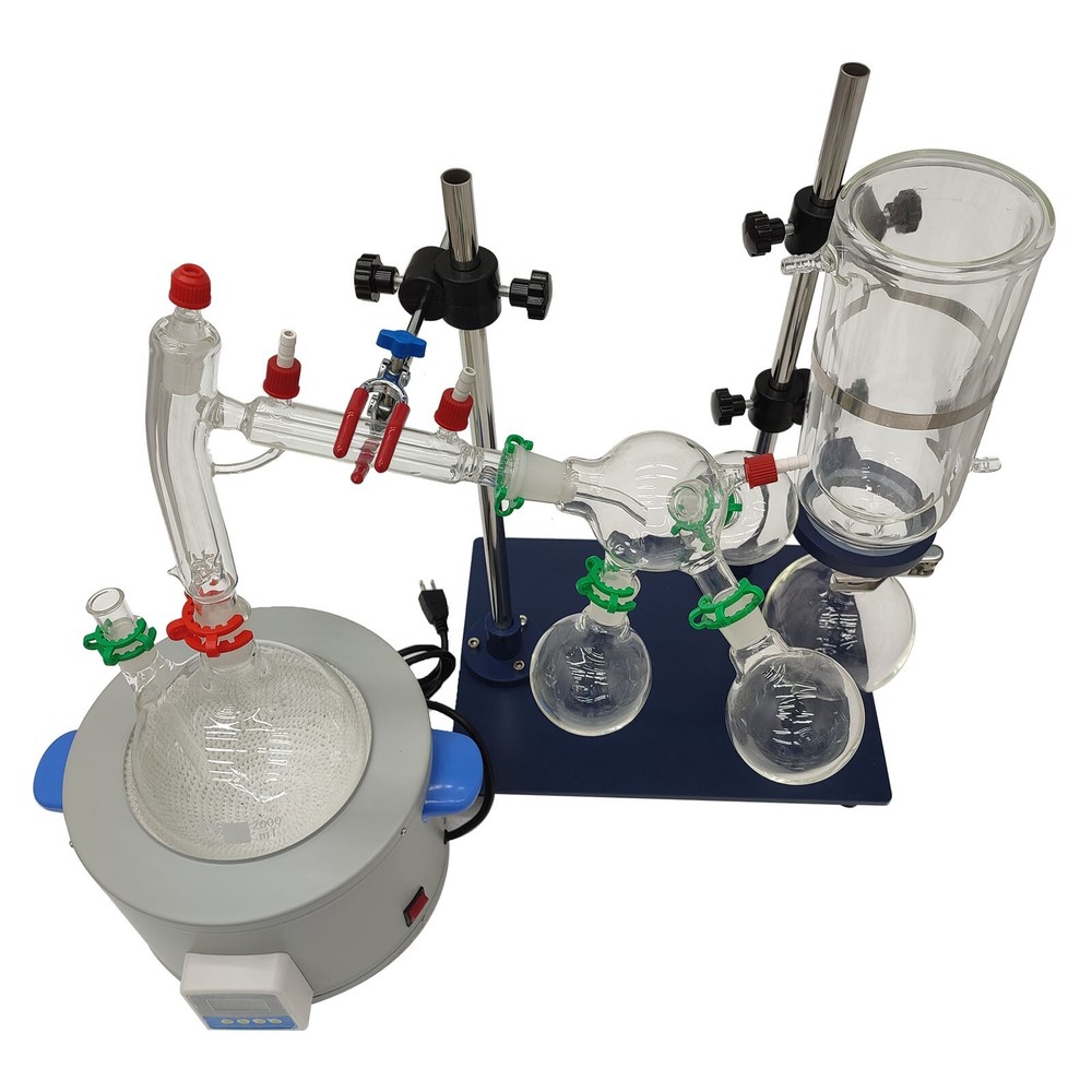 110V Short-range Molecular Distillation Apparatus Laboratory Heating Stirring