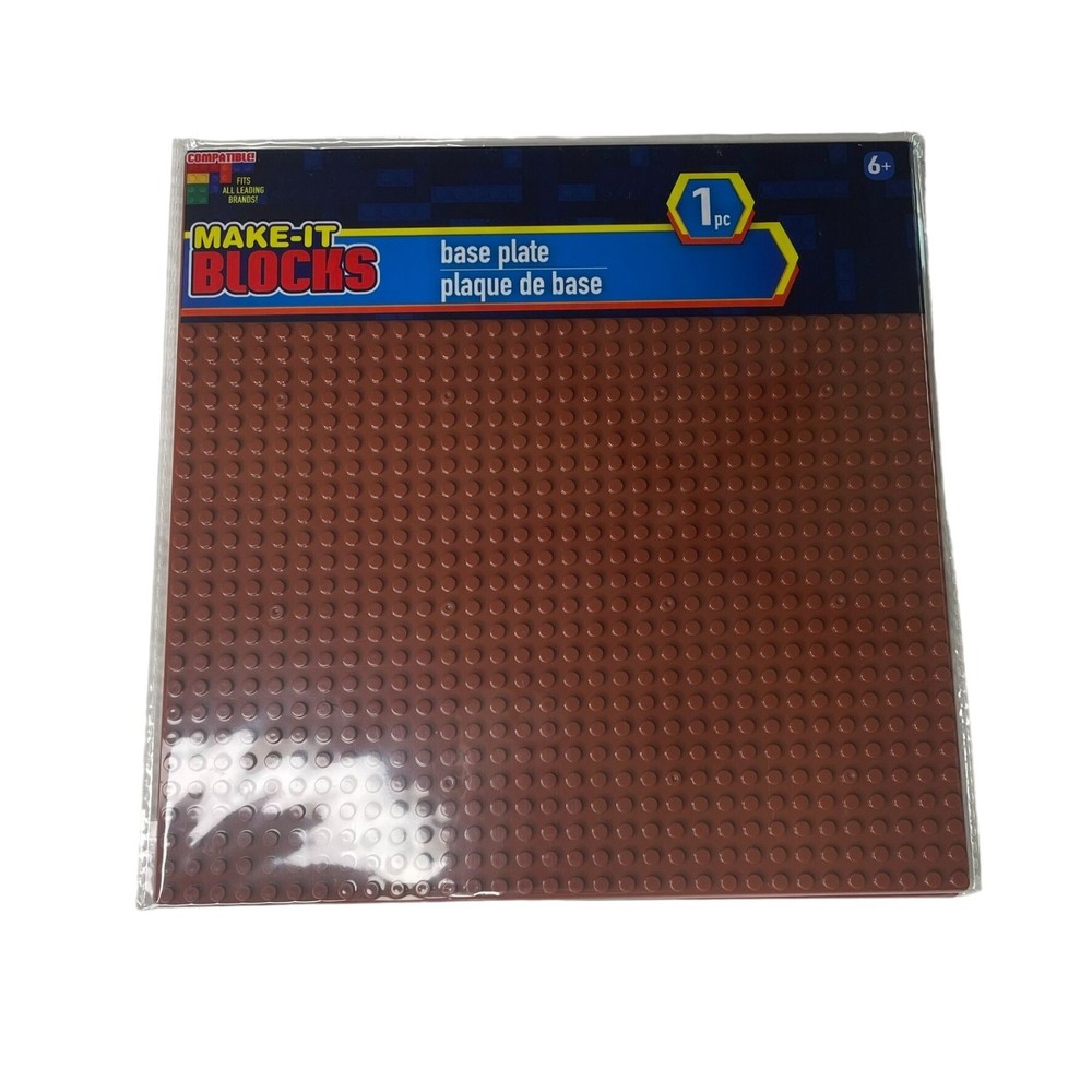 Construction Block Base Plates Set 2 Brown 32 x 32 Studs u Compatible Major Bran