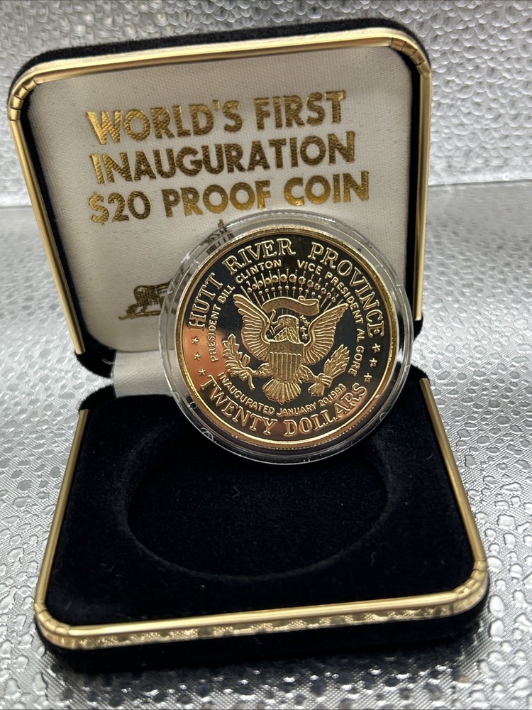 1993 Clinton Inauguration $20 Proof Coin w/ Box & COA