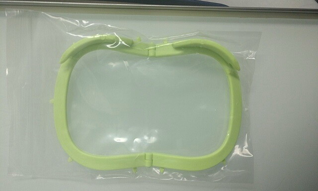 Dental Rubber Dam Frames Sheets Brackets Black Contrast Foldable Plastic Steel