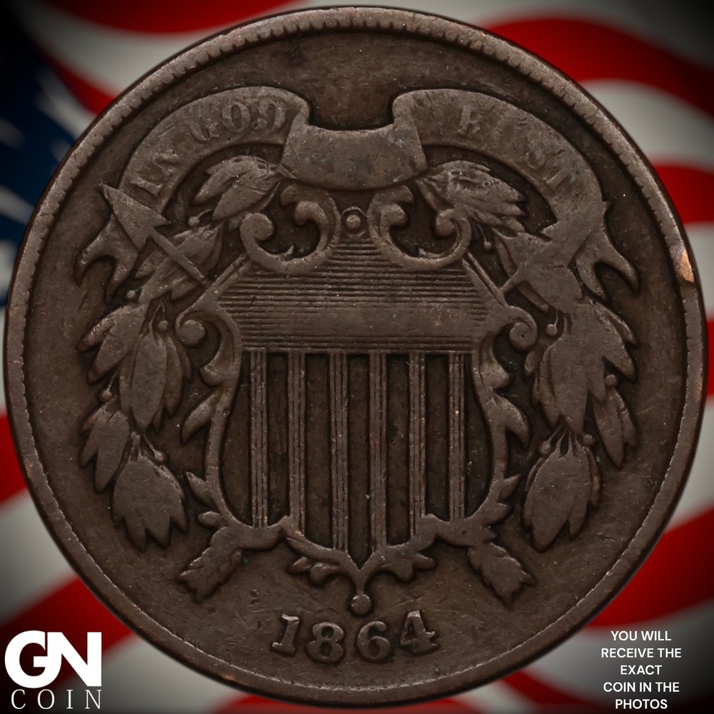 1864 2 Cent Piece A0902