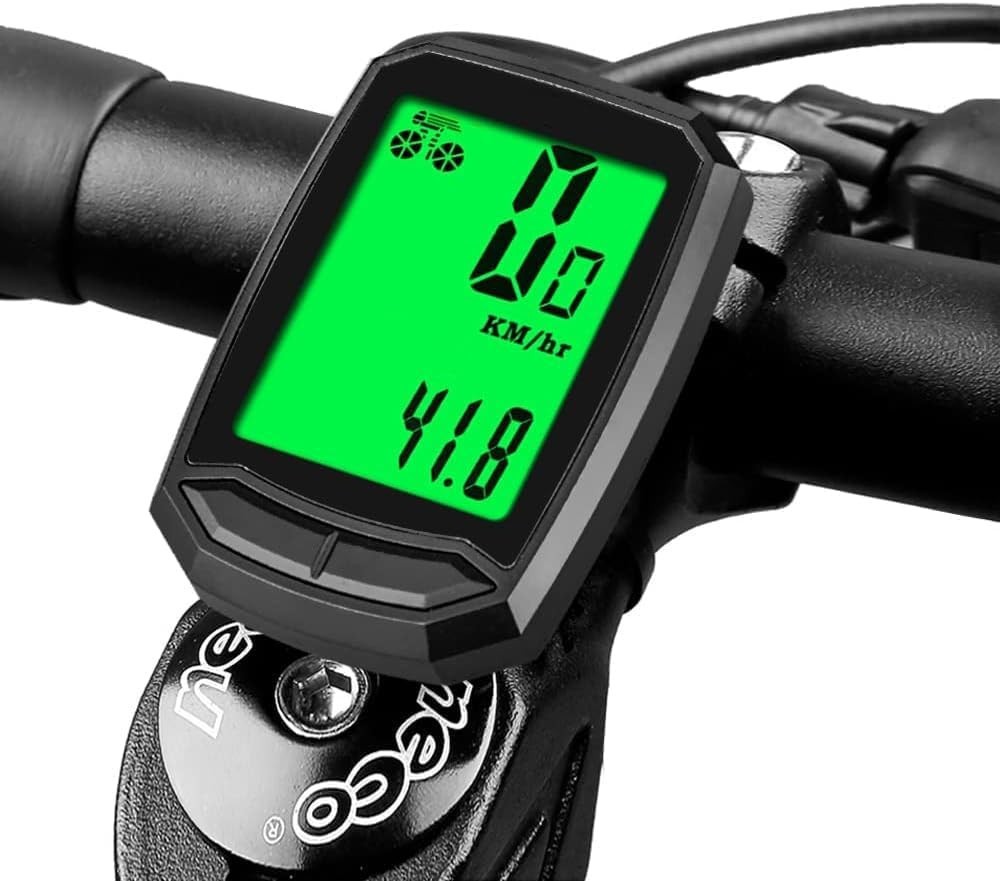 Lightweight Waterproof Wireless Cycle Speedometer with Easy Install & Backlight