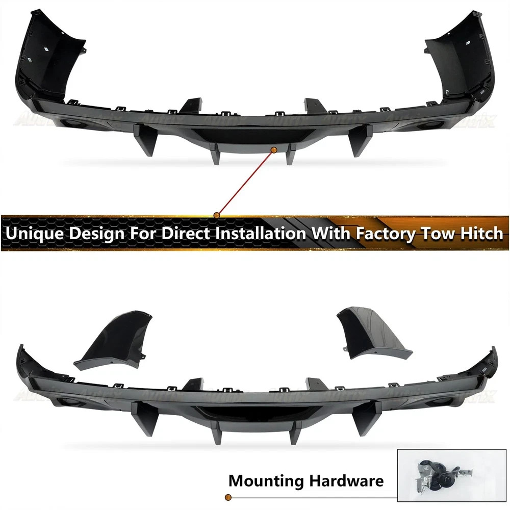 Rear Bumper Diffuser for 2011-2025 Dodge Durango RT SRT SXT GT