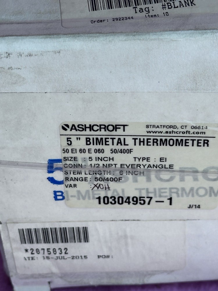 ASHCROFT 50 El 60 E 060 50/400F