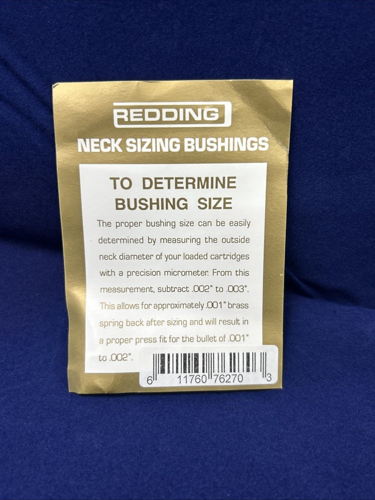 Redding Reloading Titanium Nitride Bushing .270 #76270