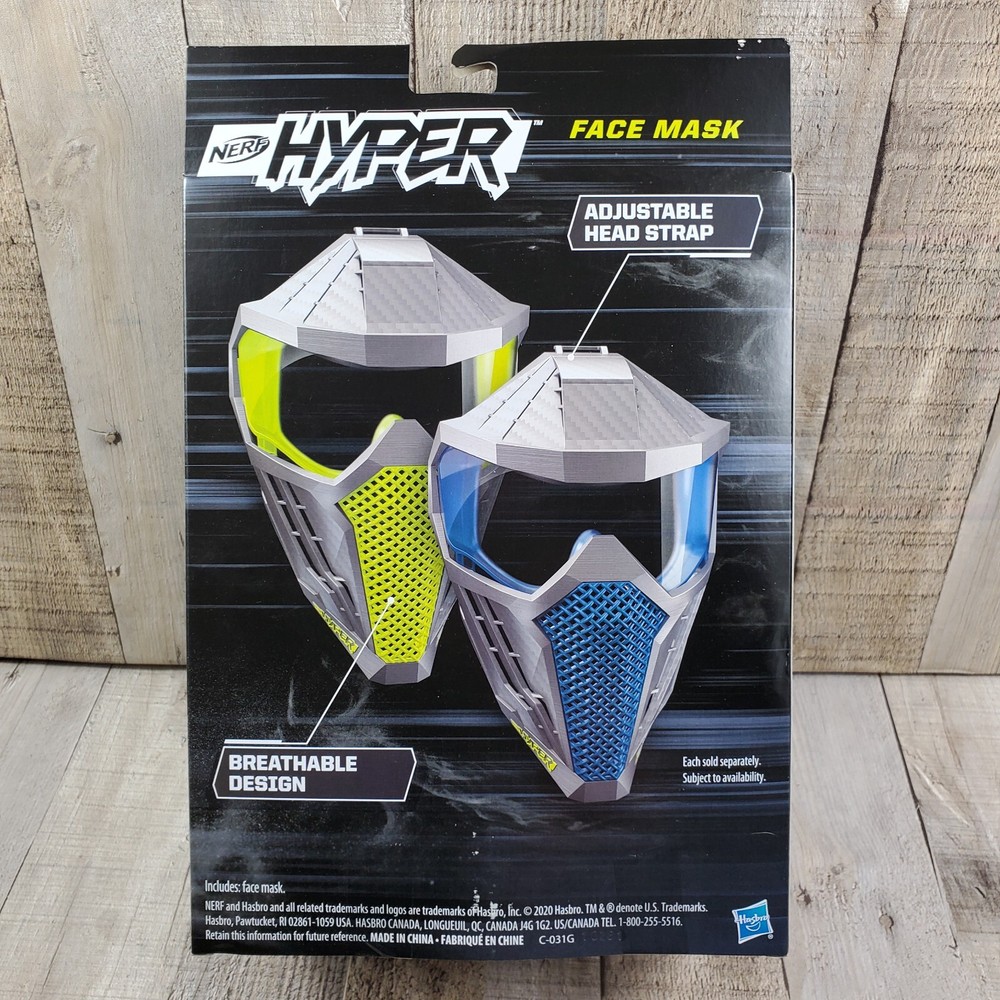 Nerf Hyper Face Mask Breathable Design with Adjustable Strap BLUE 2020