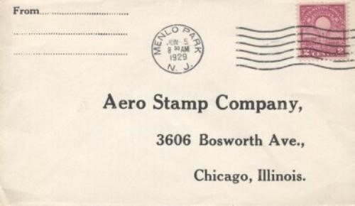 654 2c EDISON LIGHT - Aero Stamp Company