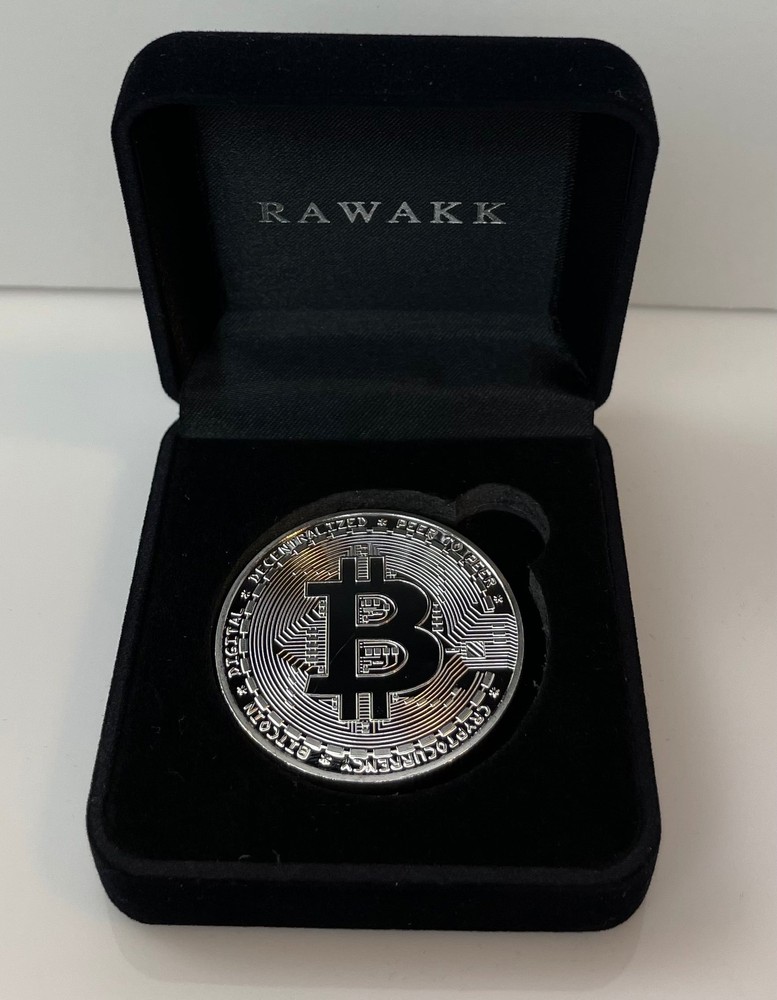 RAWAKK | Bitcoin (BTC) Coin (Silver Edition)