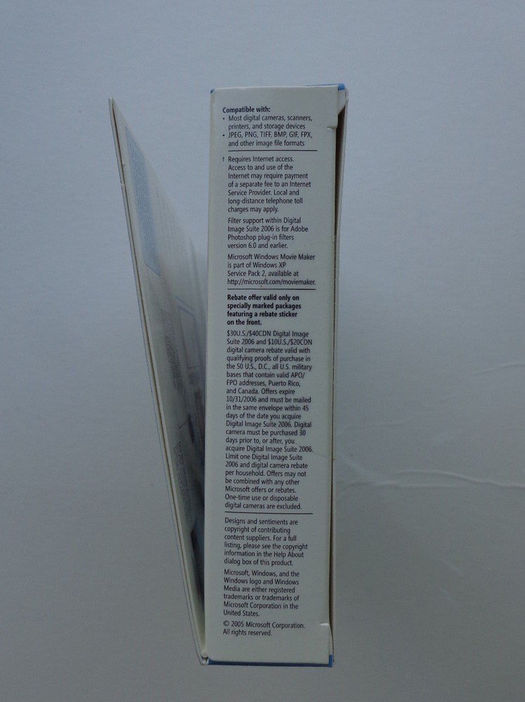 Microsoft Digital Image Suite 2006 (Small box, no manual)