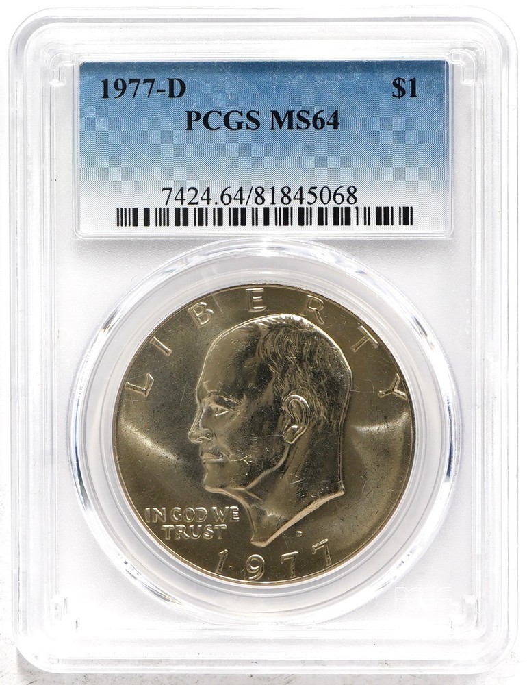1977 D Eisenhower Dollar PCGS MS64
