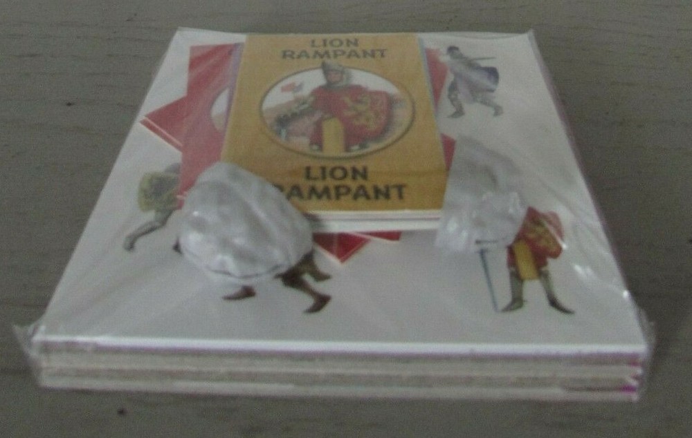 Knights Card Box & Medieval Heraldic Game Plan Origin Unknown?