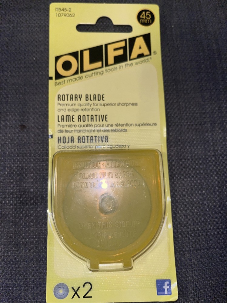 Olfa 45MM Replacement Rotary Cutter Blade Package of 2
