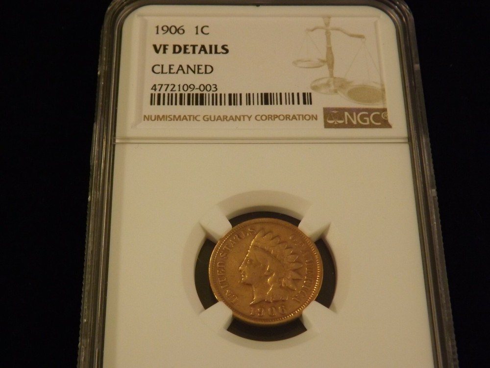 1906      One Cent          NGC    VF Details