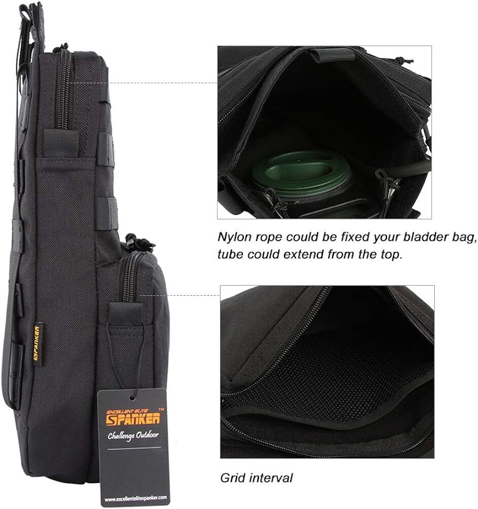 Tactical MOLLE Hydration Pack for 3L Hydration Water Bladder Vest Accessory Bag