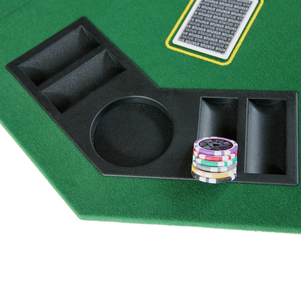 48-inch Folding Poker Table Top Portable