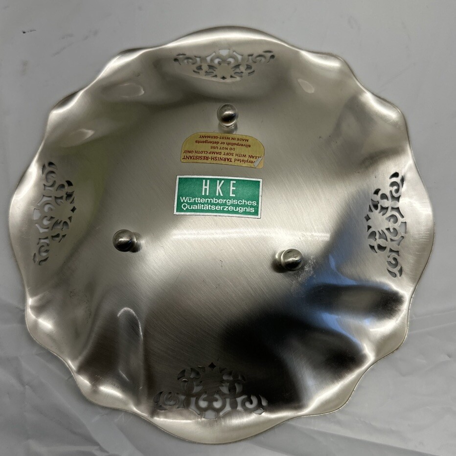 HKE Silveplated 8” Candy Dish