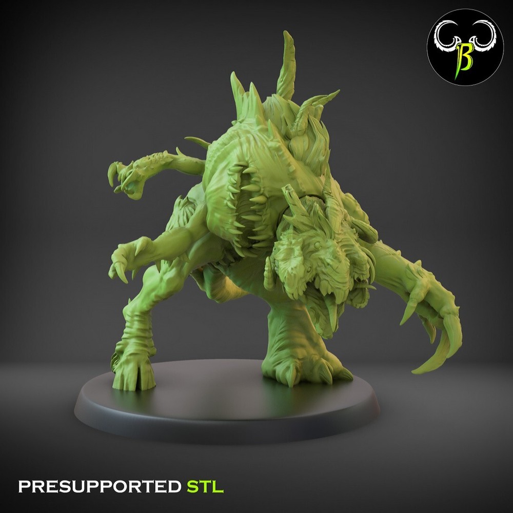 Fallen Crreatures, Mutated Beasts, 3D Printed ClayBeastCreation