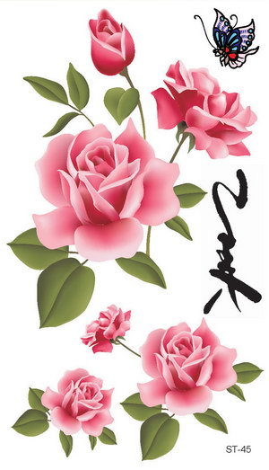 Supperb® 6-pack Mix Flower Temporary Tattoos