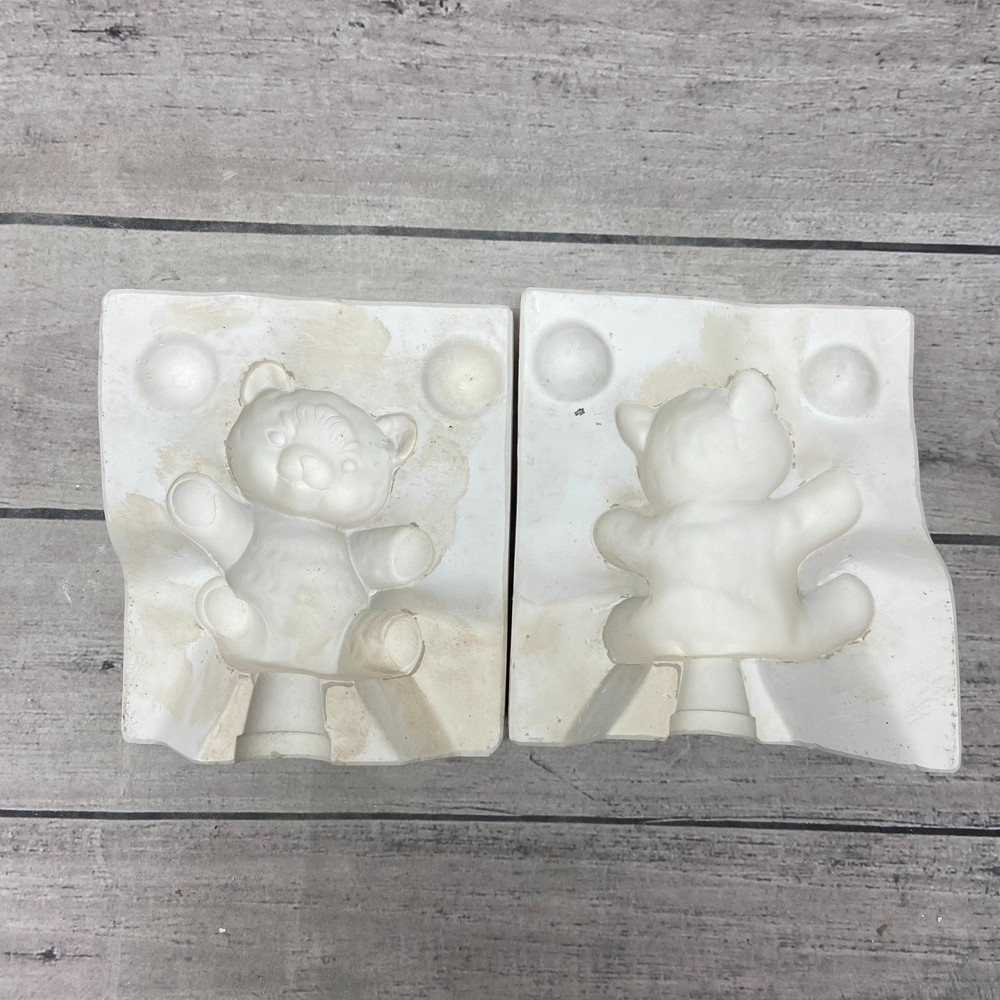 Vintage Eddys Mold Ceramic Slip Casting Mold Teddy Bear #E-3
