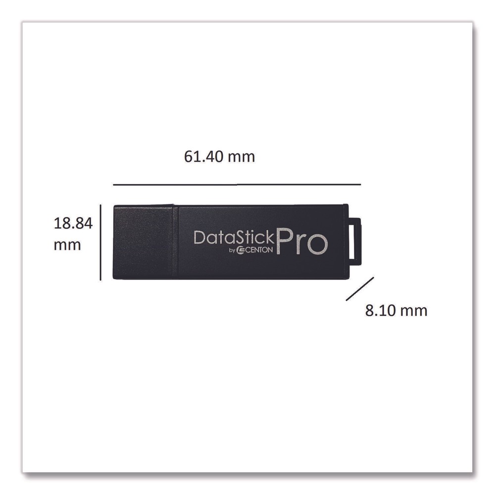 DataStick Pro USB 3.2 Type A Flash Drive, 64 GB, Black