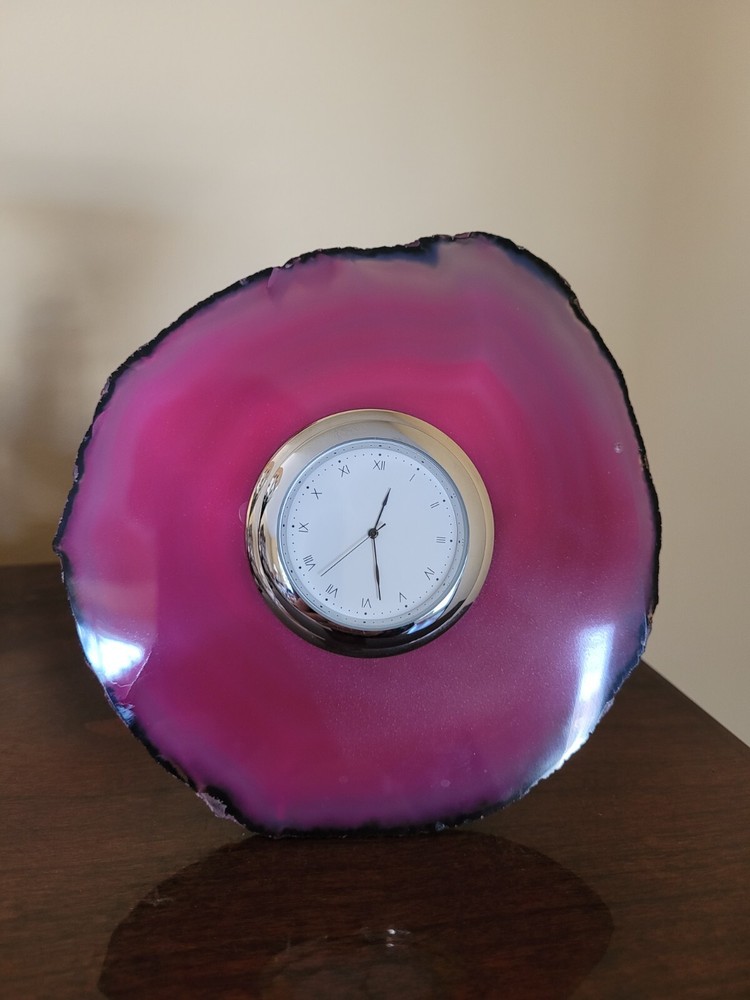 Anna By Rablabs Deep Rose Agate Clock Or Picture Frame