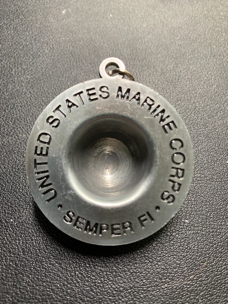 USMC Marine Corps campaign hat keychain